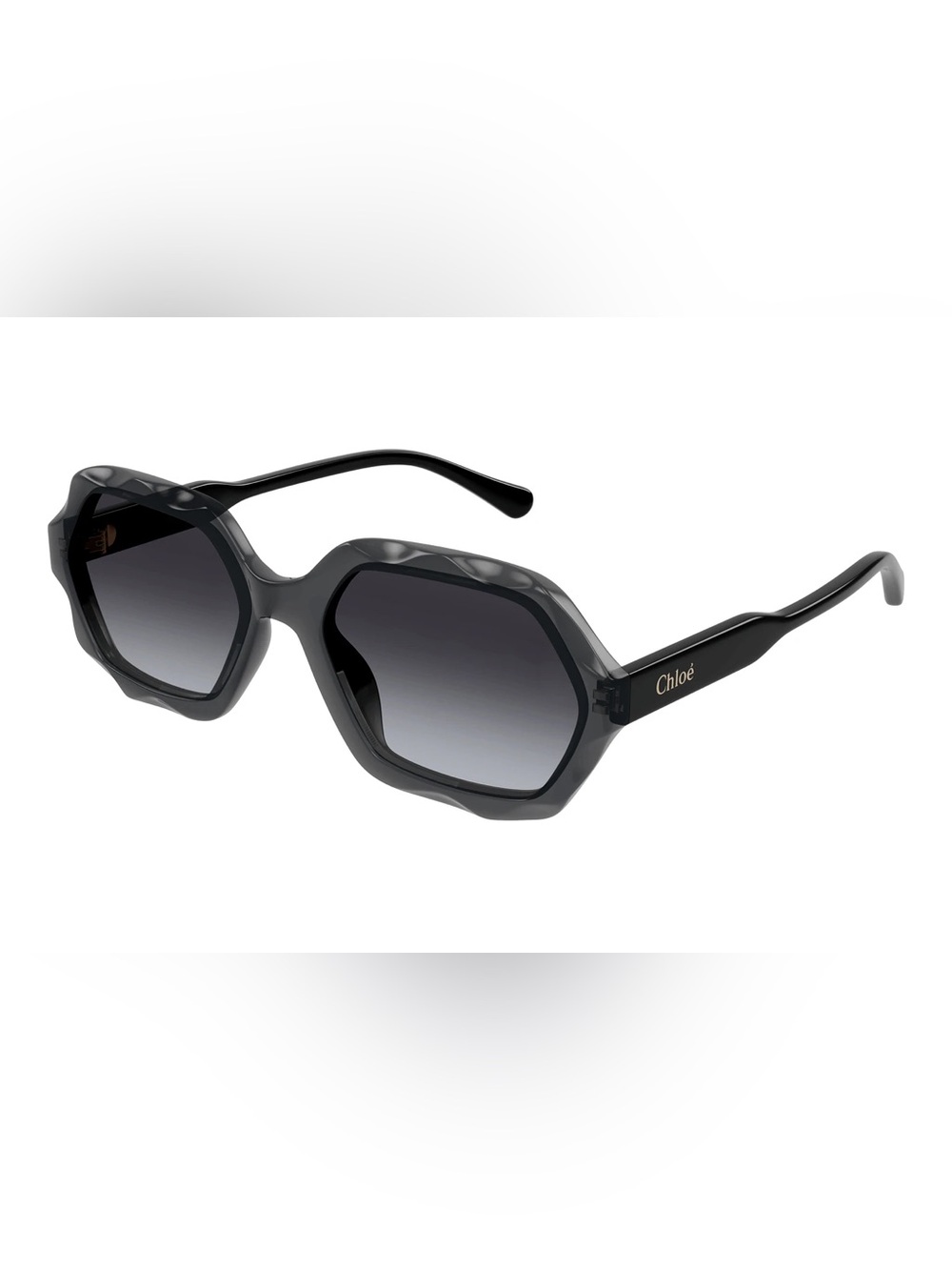 Chloe 0227 Grey Wavy Sunglasses